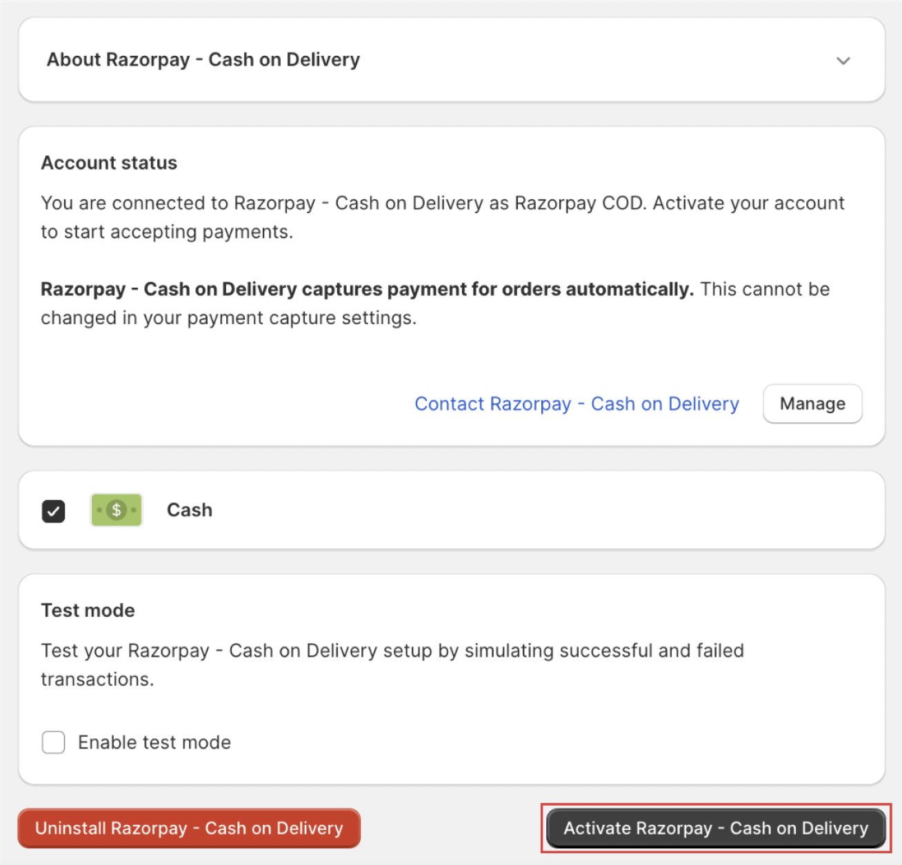 Shopify Authorize