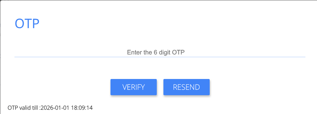 emandate OTP verification