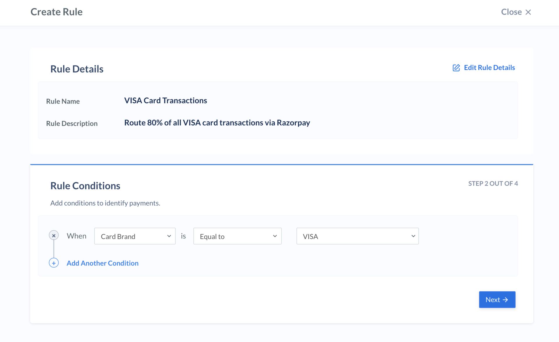 Add Custom Rule Conditions