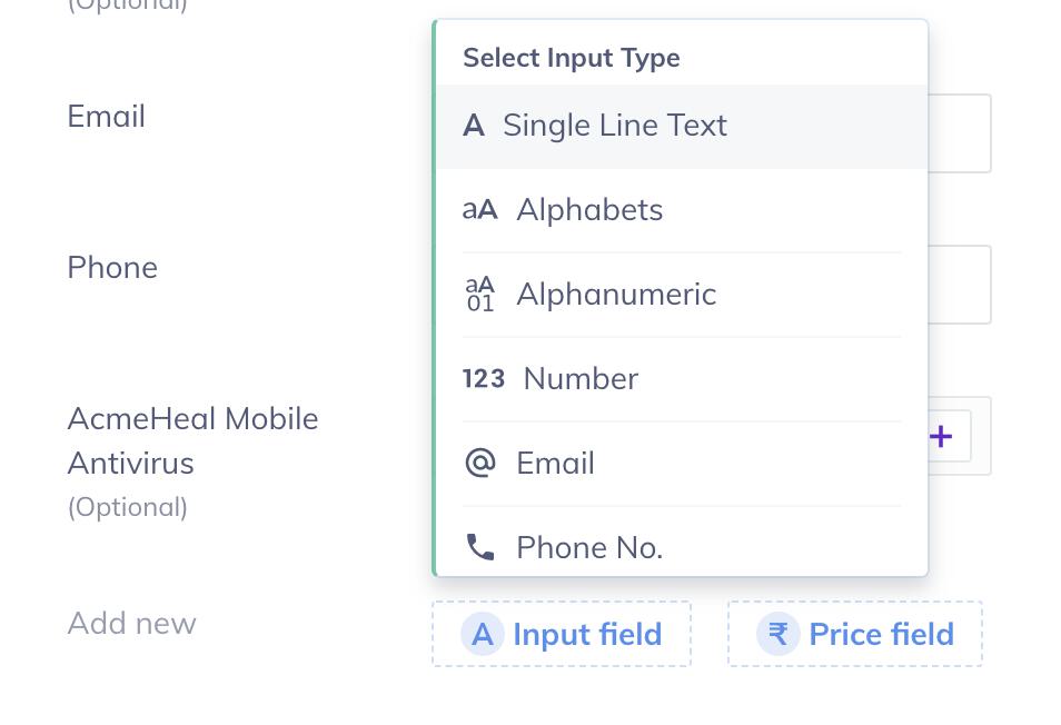 Payment Pages - Custom Input Fields