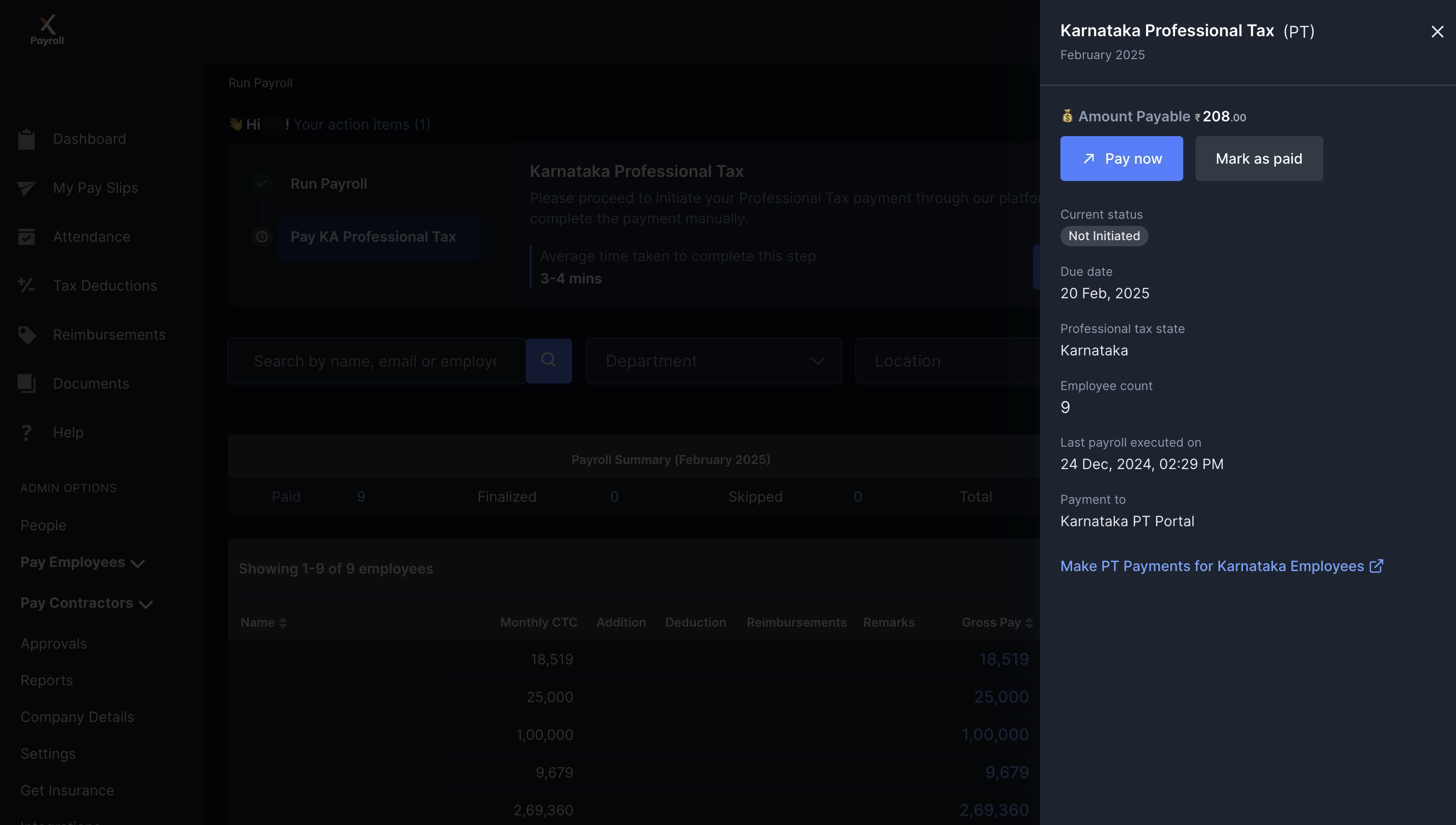 Payroll PT Automation view details