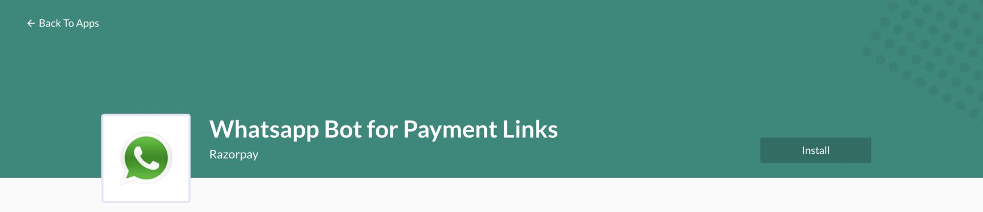 Install Payment Links Bot