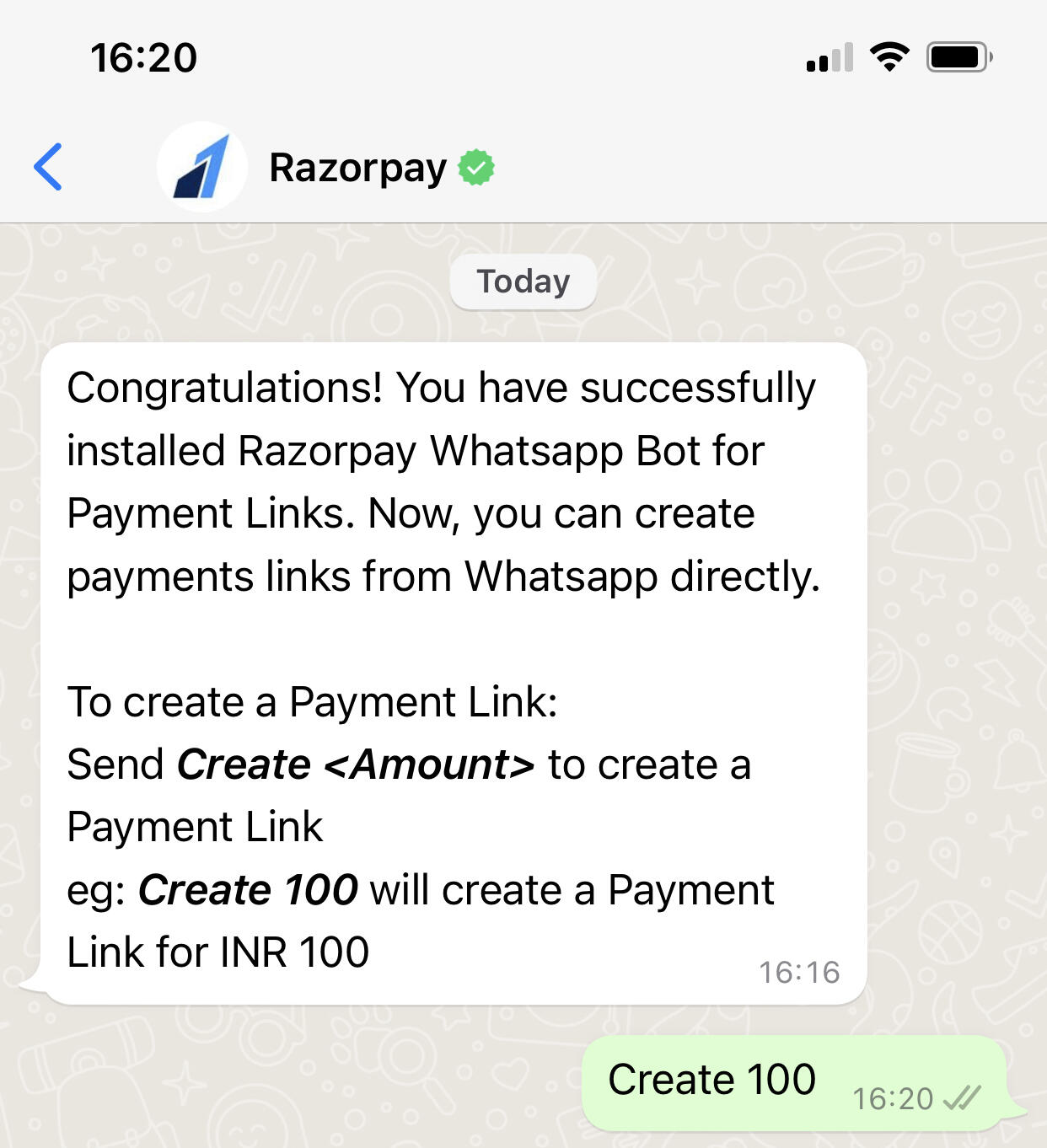 Install Payment Links Bot