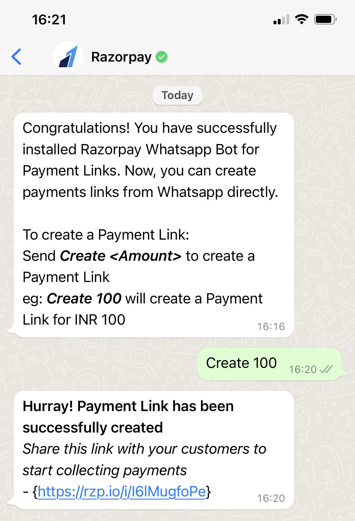 Install Payment Links Bot