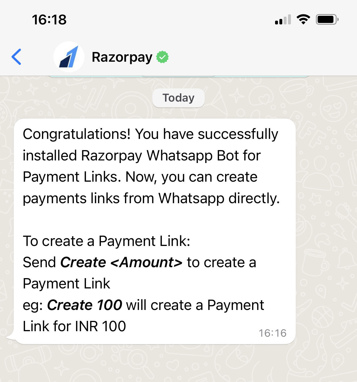 Install Payment Links Bot