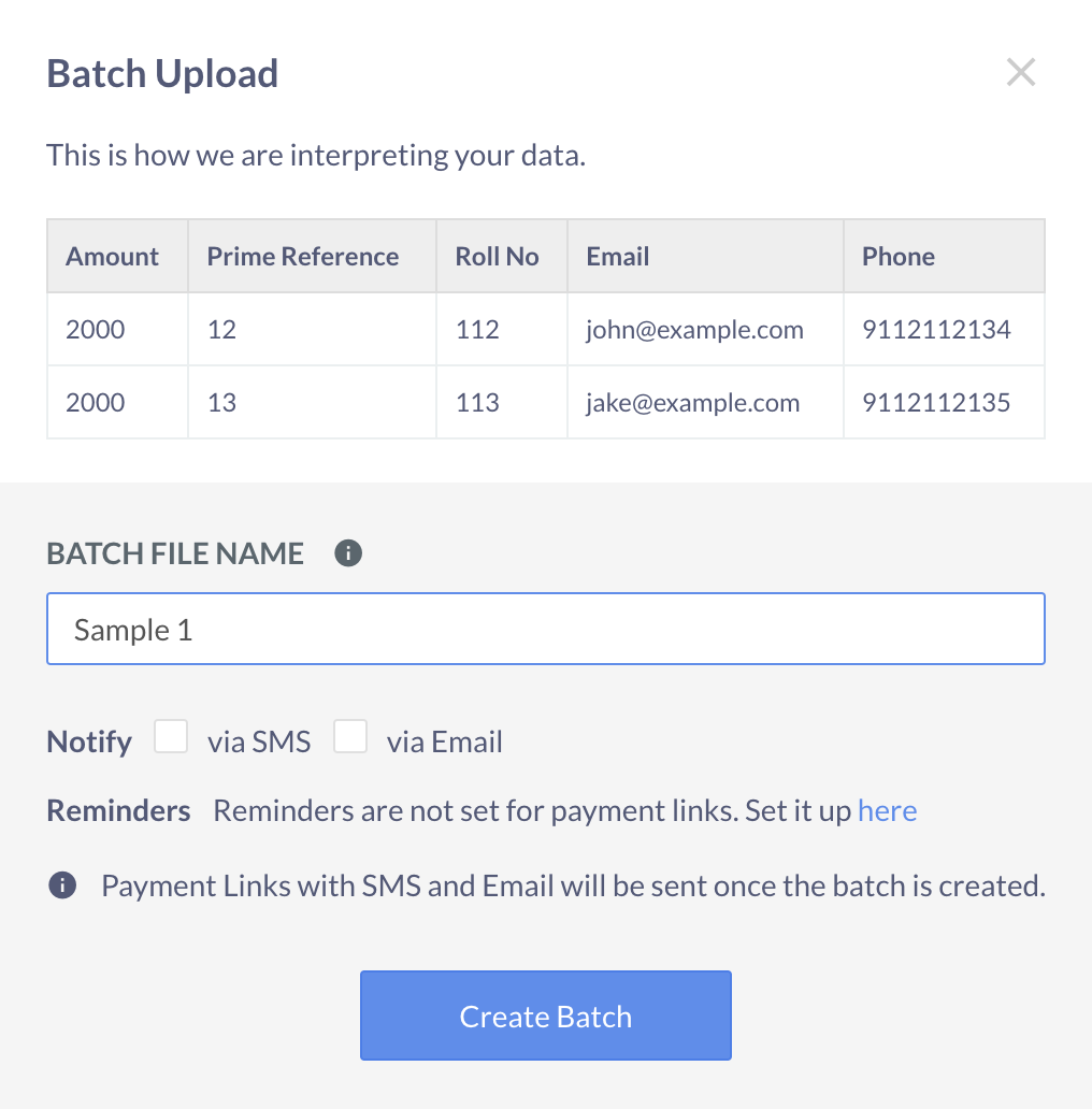 Adding Batch details to a Batch File.