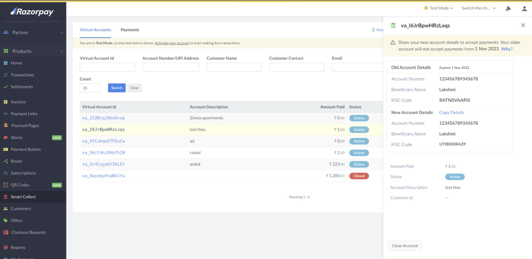 Customer Identifier Dasboard view post migration.