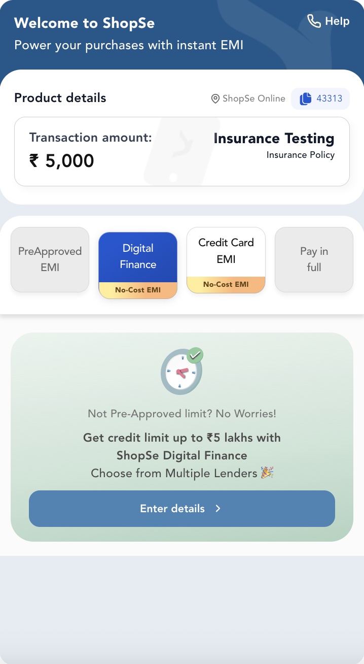 EMI options select Plan