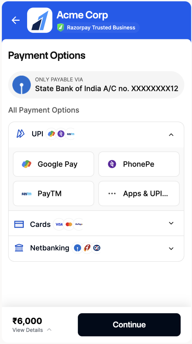 TPV Standard Checkout