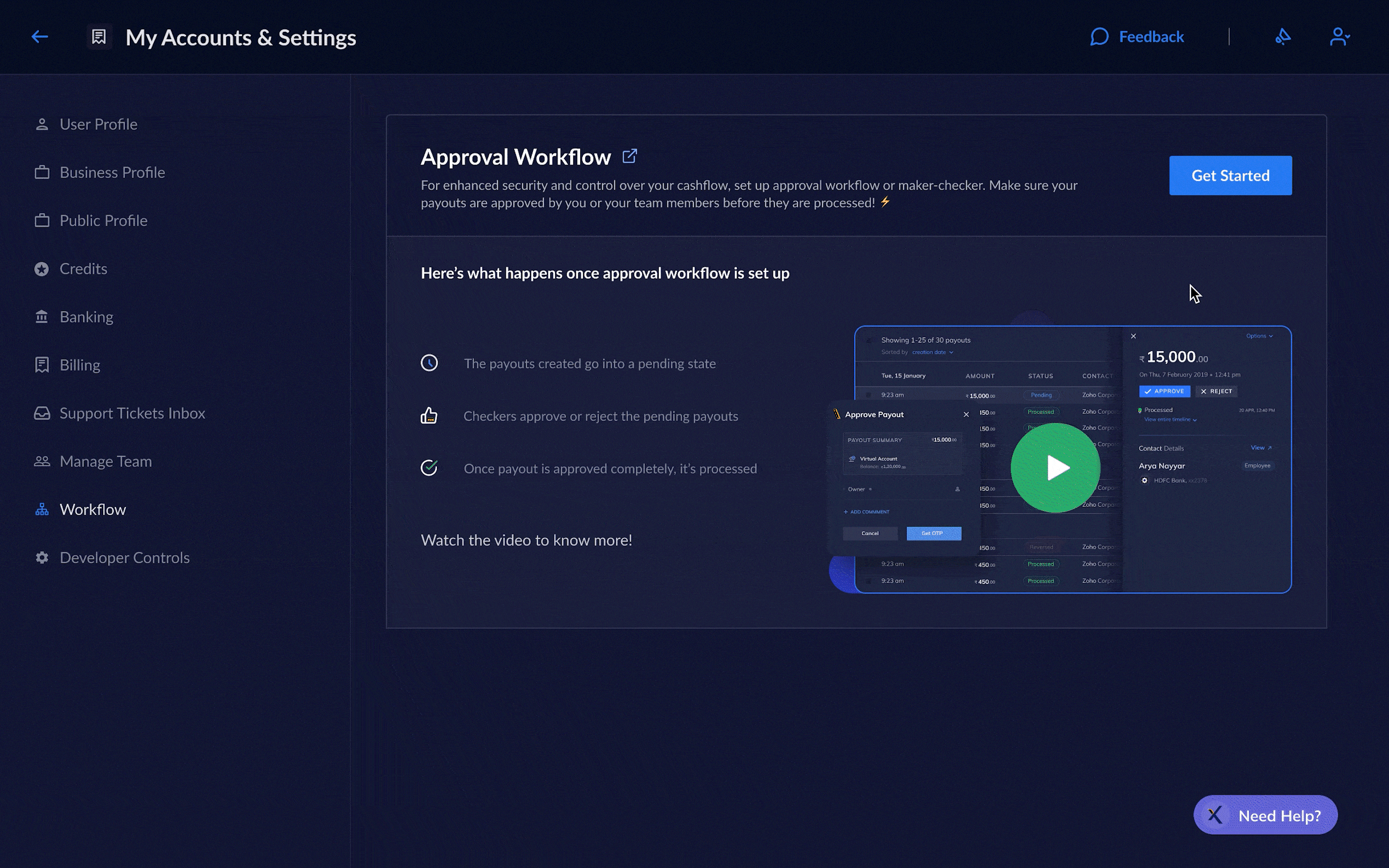 Getting Started with Approval Workflow