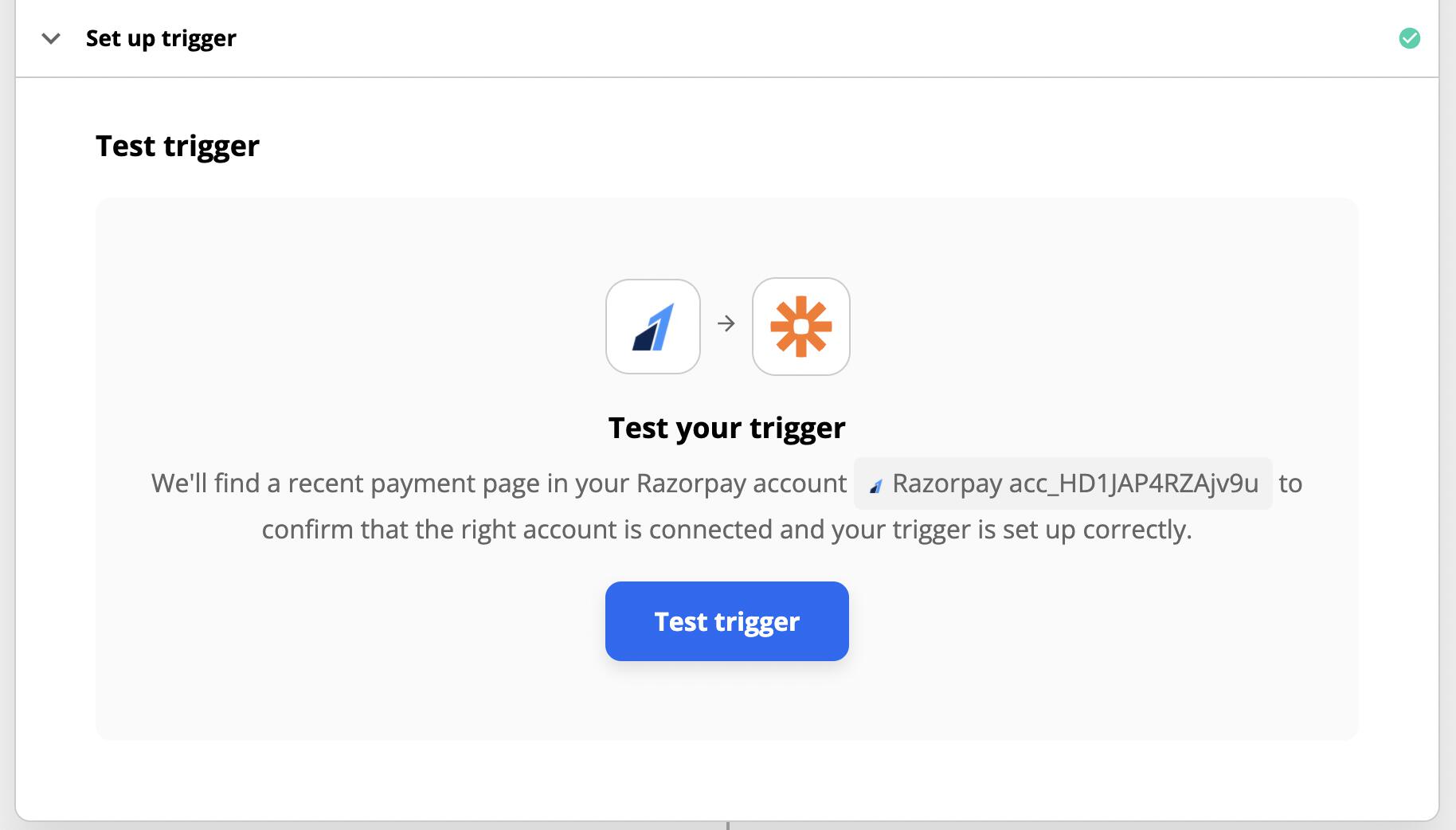 Razorpay Test Trigger